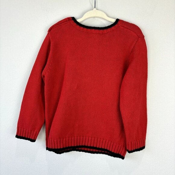 Janie and Jack Penguin Sweater Red 2T - Picture 9 of 9
